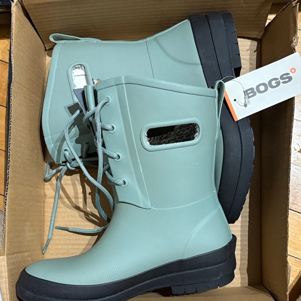 BOGS Teal Lace-Up Boots